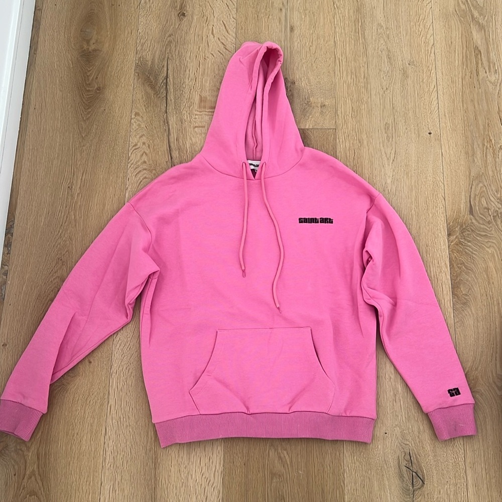Neon Pink Saint Art Hoodie